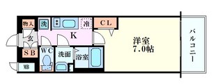 プレサンスOSAKA DOMECITYクロスティの物件間取画像